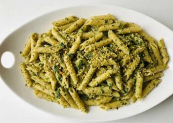 penne con pistacchi e limone