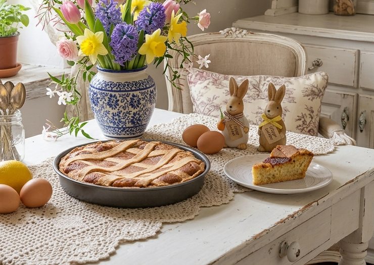 Cuocete in forno statico a 150/160 gradi per circa 3 ore: la pastiera deve cuocere lentamente per asciugarsi all’interno senza bruciare fuori. Quando sarà color ambrato scuro, spegnete il forno e lasciatela dentro con lo sportello socchiuso per altri 20 minuti. Estraetela e fatela completamente raffreddare e rassodare: servitela e gustatela in tutta la sua bontà!