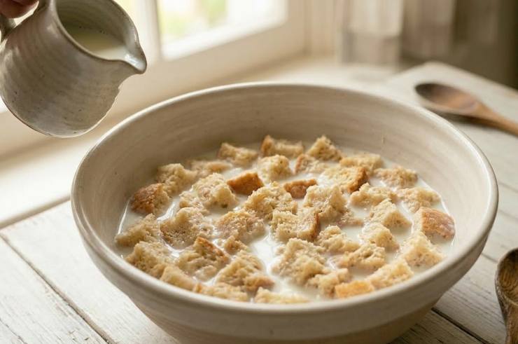 Tagliate la crosta del pane raffermo e riducete la mollica a cubetti: mettetela in una ciotola capiente e copritela con il latte tiepido. Lasciate riposare per almeno 20 minuti, finché il pane avrà assorbito tutto il liquido e sarà morbidissimo. Strizzate ora molto bene la mollica di pane con le mani per eliminare il latte in eccesso e mettetela in una ciotola pulita.