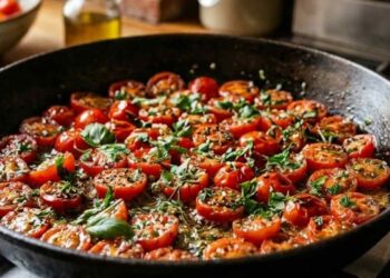pomodori caramellati con aromi