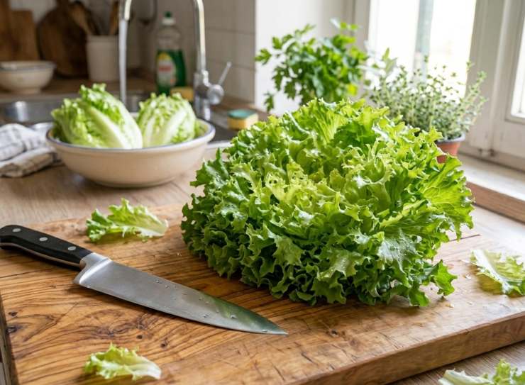 A questo punto versate la crema di fagioli ed i fagioli interi rimasti nel tegame: allungate con un po’ di acqua di cottura dei fagioli (o acqua calda) e portate a bollore. Cuocete la pasta direttamente nella crema di fagioli, mescolando continuamente. Intanto lavate bene il cuore della scarola pulita e tagliatelo a listarelle sottilissime.