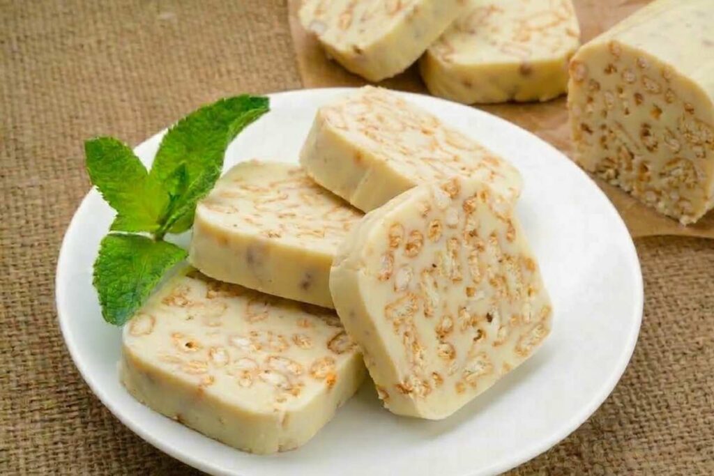 salame di cioccolato bianco con riso soffiato