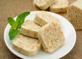 salame di cioccolato bianco con riso soffiato