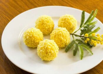 tartufini dolci alla torta mimosa