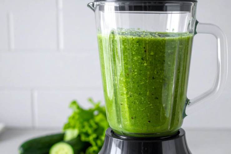Intanto portiamo sul fuoco la pentola con l’acqua per cuocere la pasta e una volta a bollore saliamo e caliamo. Quando le zucchine sono tenere riversiamole in un frullatore e riduciamo in crema, quindi aggiustiamo sale e pepe e riportiamo in padella;