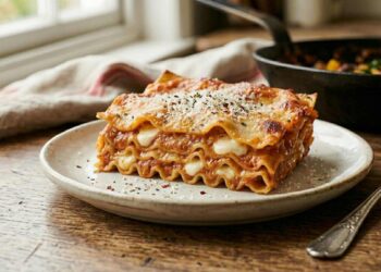 lasagna in un piatto