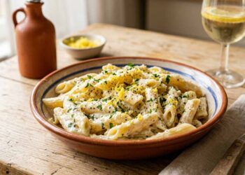 pasta con ricotta e limone