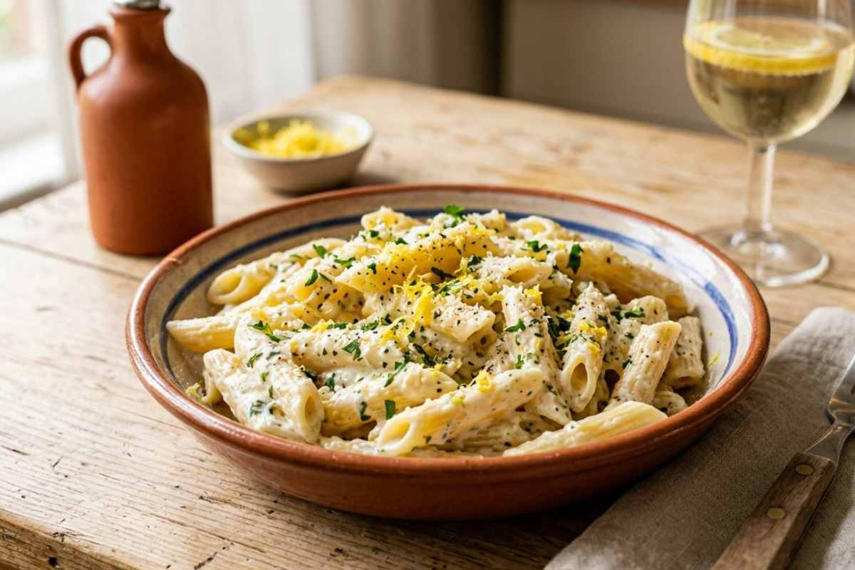 Per rendere cremosissima la pasta al limone aggiungo la ricotta: 10 minuti e tutti a tavola