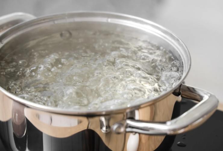 Iniziamo portando subito sul fuoco la pentola con l’acqua in cui cuocere gli spaghetti. Intanto, in una padella antiaderente, riversiamo un filo d’olio d’oliva e uniamo lo spicchio di aglio;