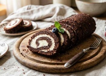 rotolo dolce con ripieno cremoso