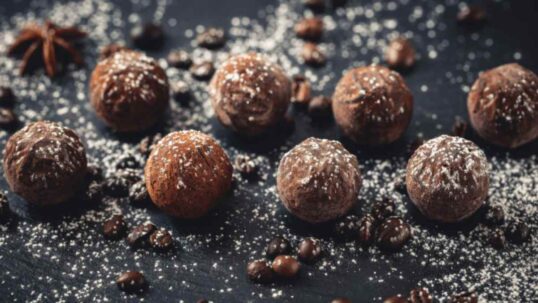 tartufini dolci al caffè