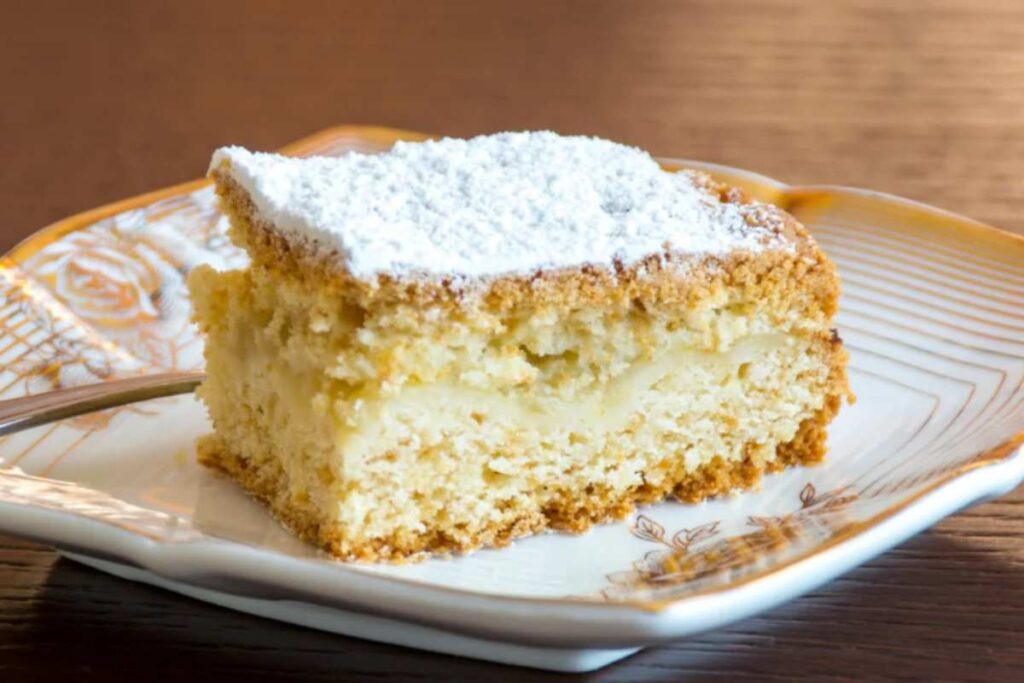 torta di riso con zucchero a velo