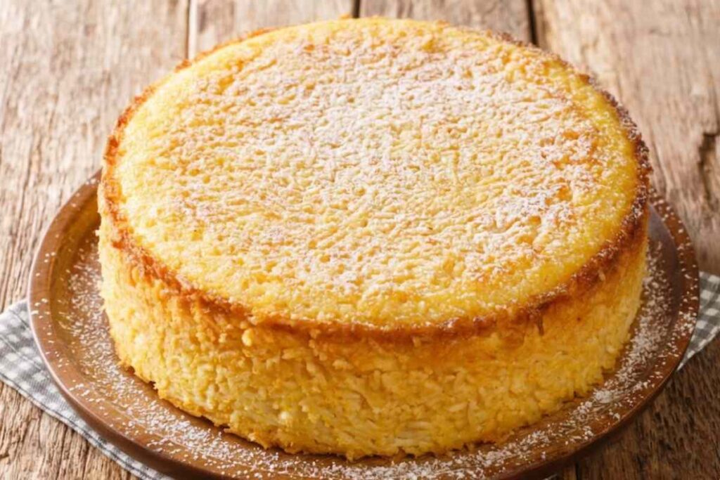 torta soffice allo zafferano