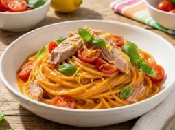 pasta fredda cremosa tonno limone