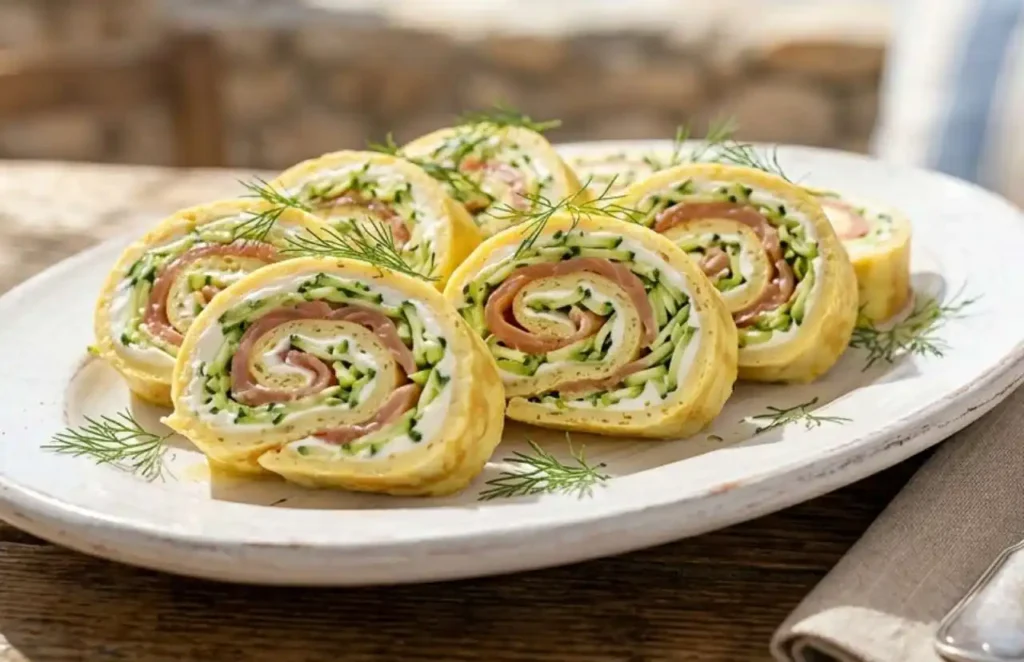 rotolo-frittata-freddo-cremoso-estivo Rotolo di Frittata Fredda con Salmone e Zucchine Crude