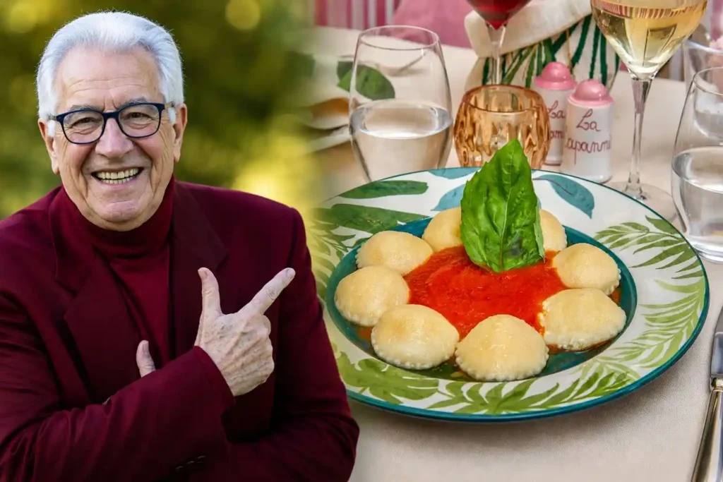 addio-peppino-di-capri-ricetta-cuore un piatto di ravioli capresi per l'omaggio a Peppino di Capri