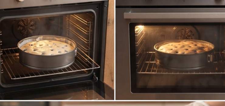 Infornate nel forno statico già caldo. Fate cuocere a 170 gradi per 30 minuti. Quando la superficie risulterà dorata e compatta, sfornate la torta, lasciatela raffreddare e preparatevi a gustare una vera nuvola!
